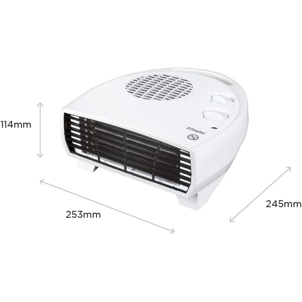 Dimplex DX Series White Letterbox Style Flat Fan Heater with Thermostat 3000W Image 4