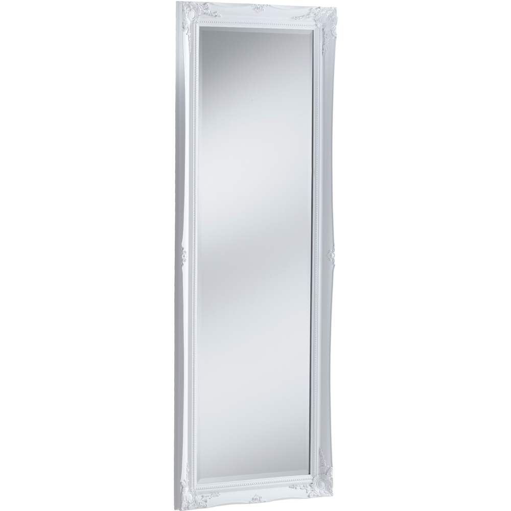 Yearn White French Style Full Length Tall Bevelled Mirror 166 x 60cm Image 1