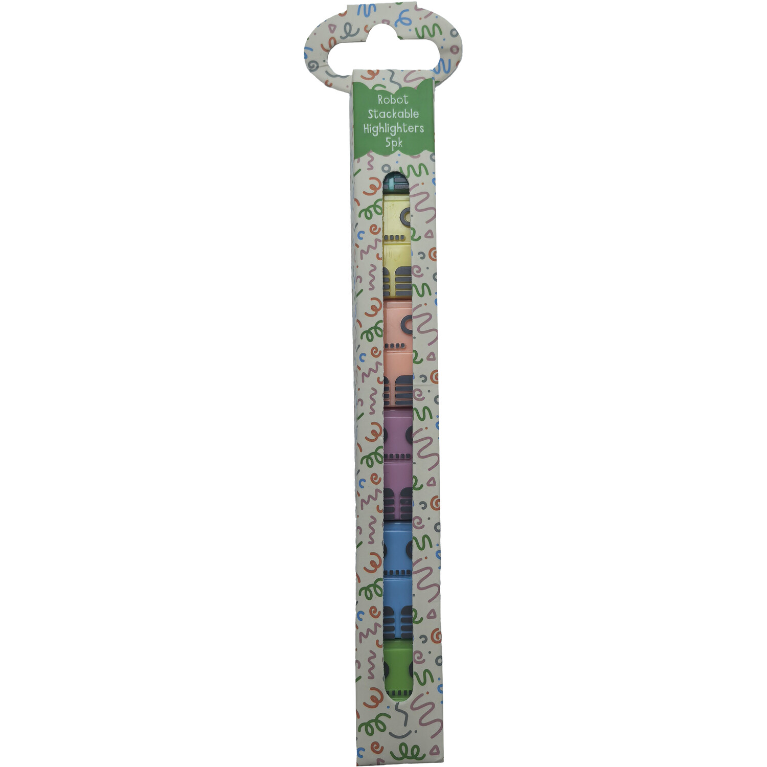 Robot Stackable Highlighters Pack - Multicolour Image 2
