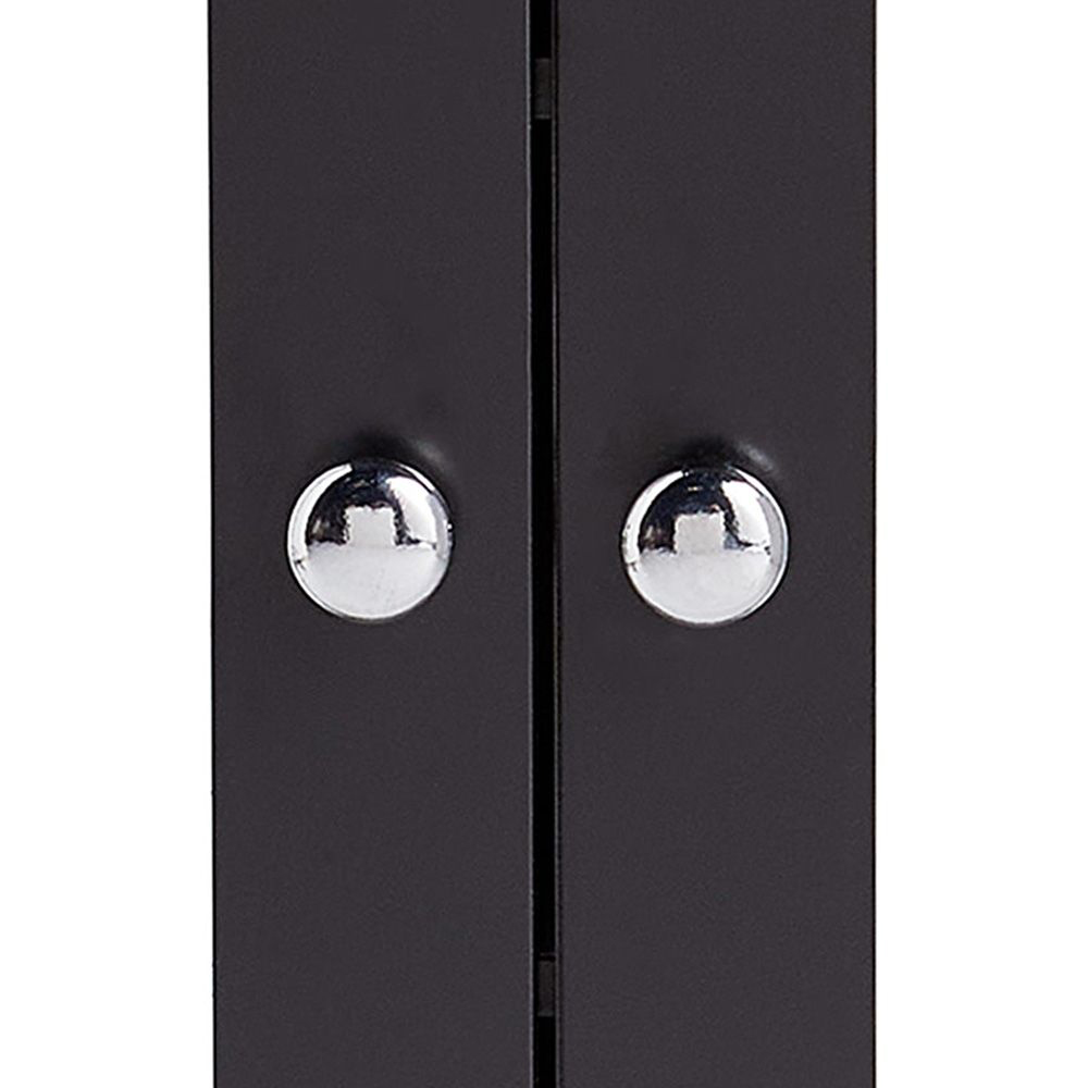 VonHaus Shrewsbury Black Mirrored Cabinet Image 3