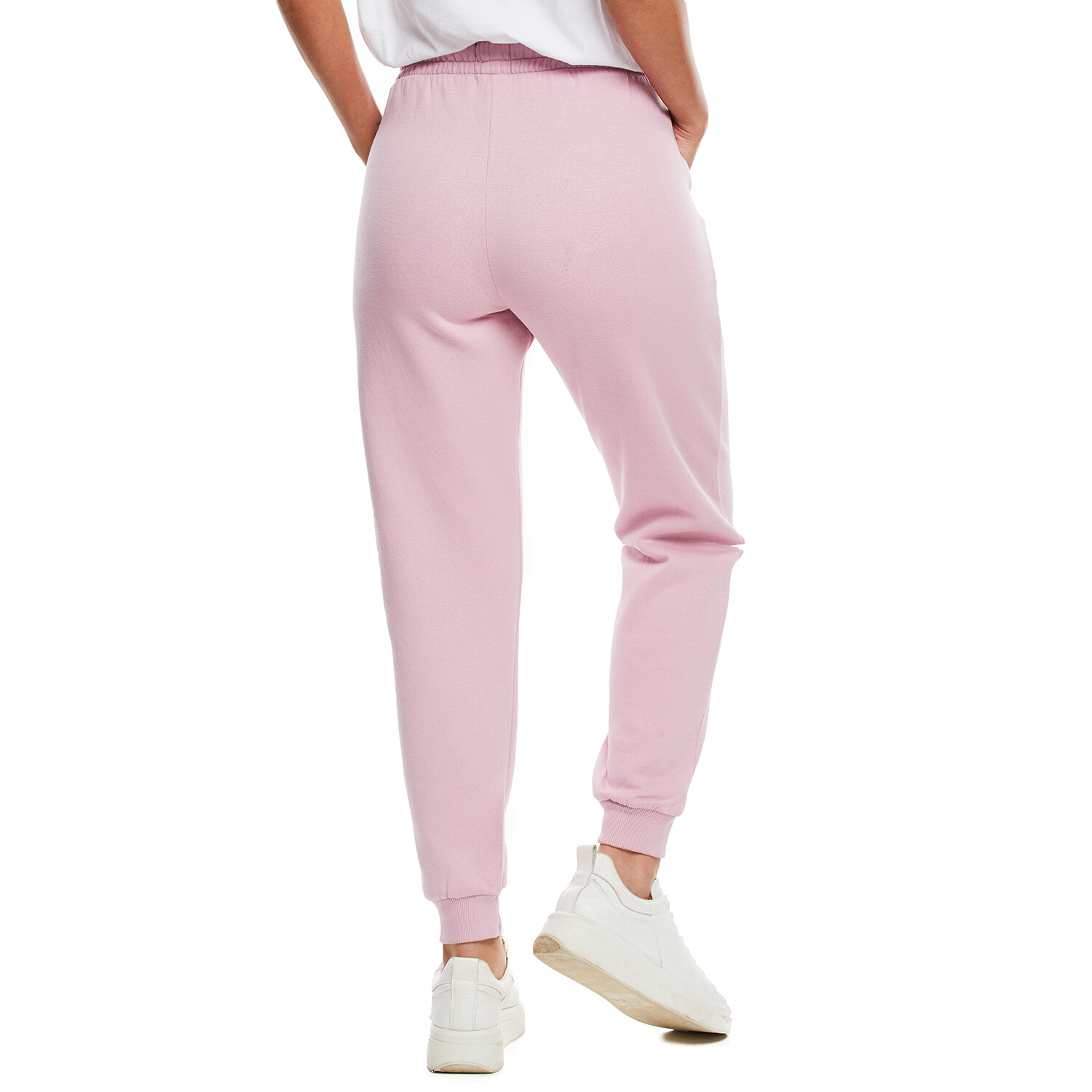 Ladies Fleece Jogpants - Pink / 14 Image 3