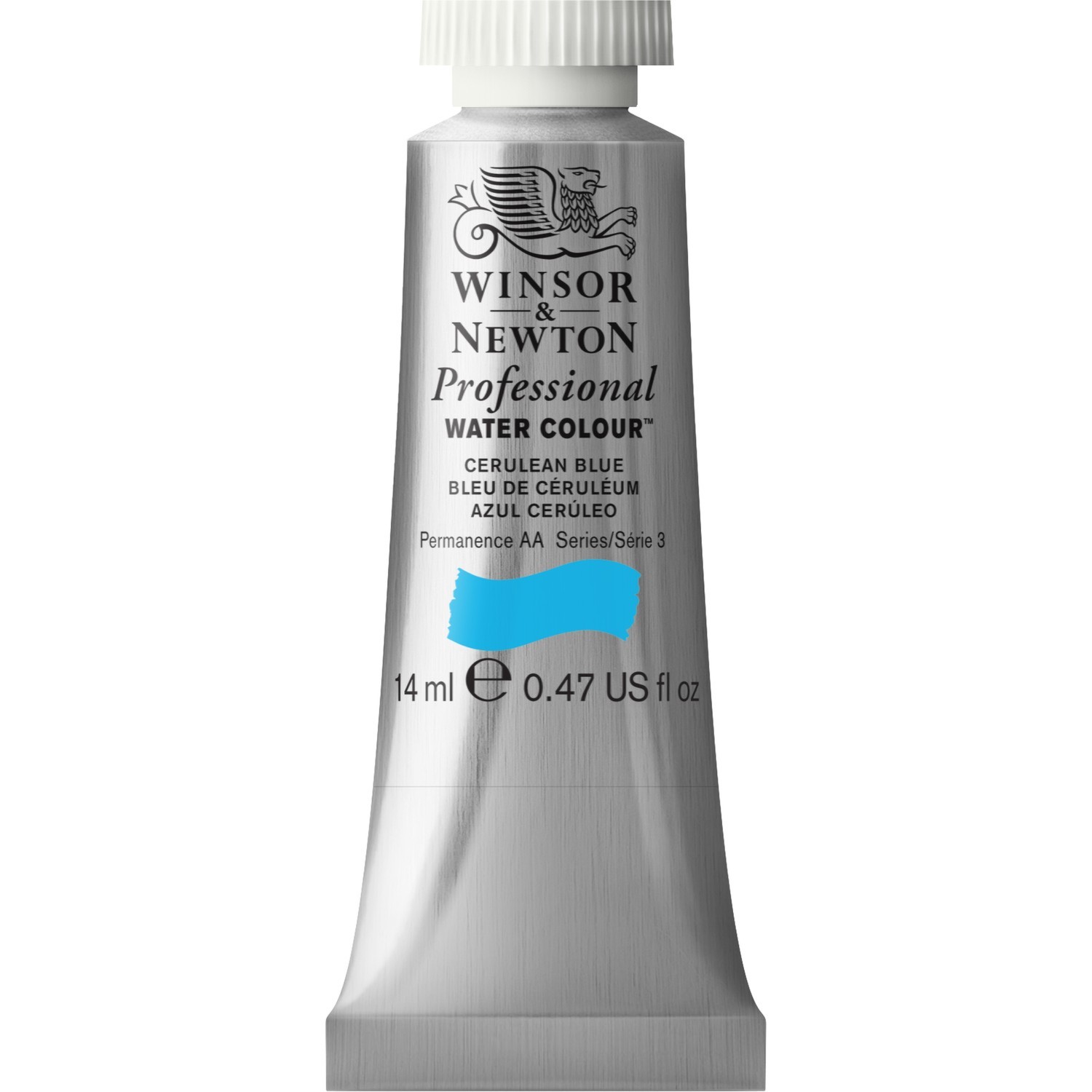Winsor and Newton 14ml Professional Watercolour Paint - Cerulean Blue Image