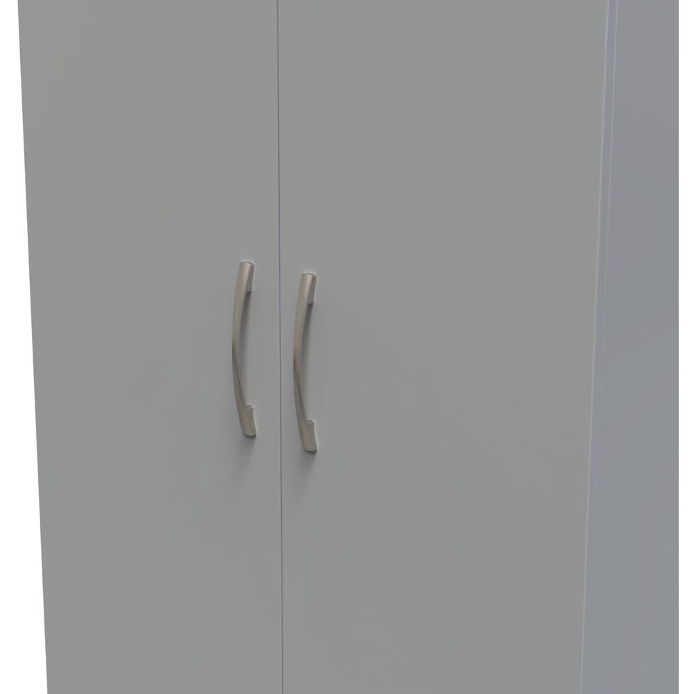 Crowndale Avon 2 Door Dusk Grey Wardrobe Ready Assembled Image 5