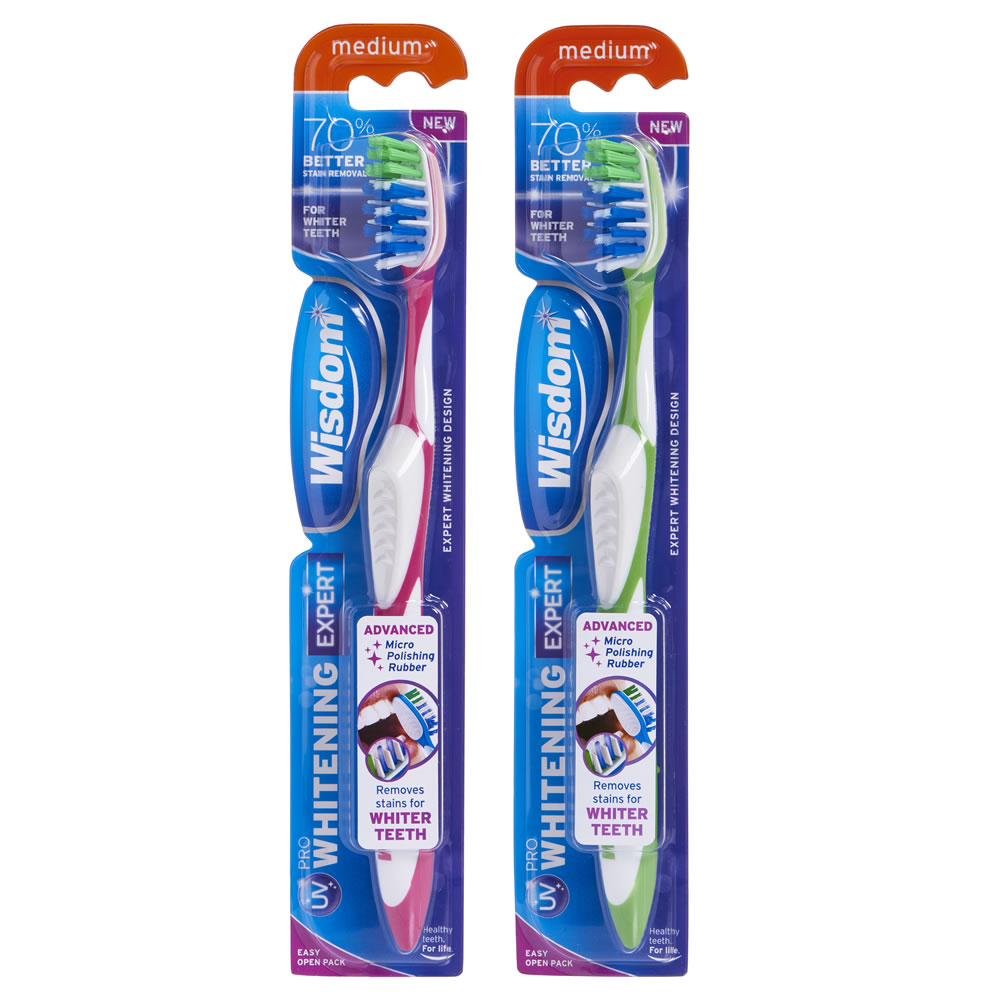 Wisdom UV Pro Whitening Expert Toothbrush Medium Image 1