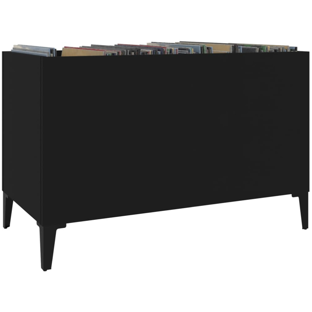 vidaXL Black Record Cabinet Image 3