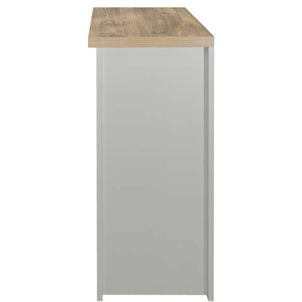 Highgate 2 Drawer Grey and Oak Console Table  Image 4
