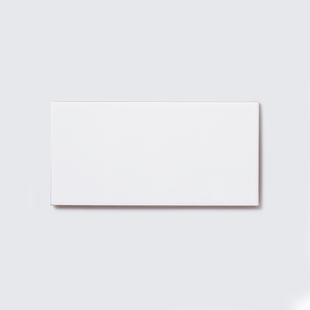 Top Ceramics Metro White Matt Satin Flat Ceramic Wall Tile 100 x 200mm 0.88sqm Image 2