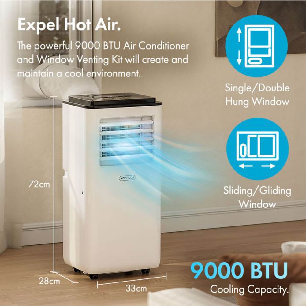 VonHaus 9000BTU White Air Conditioner Image 9