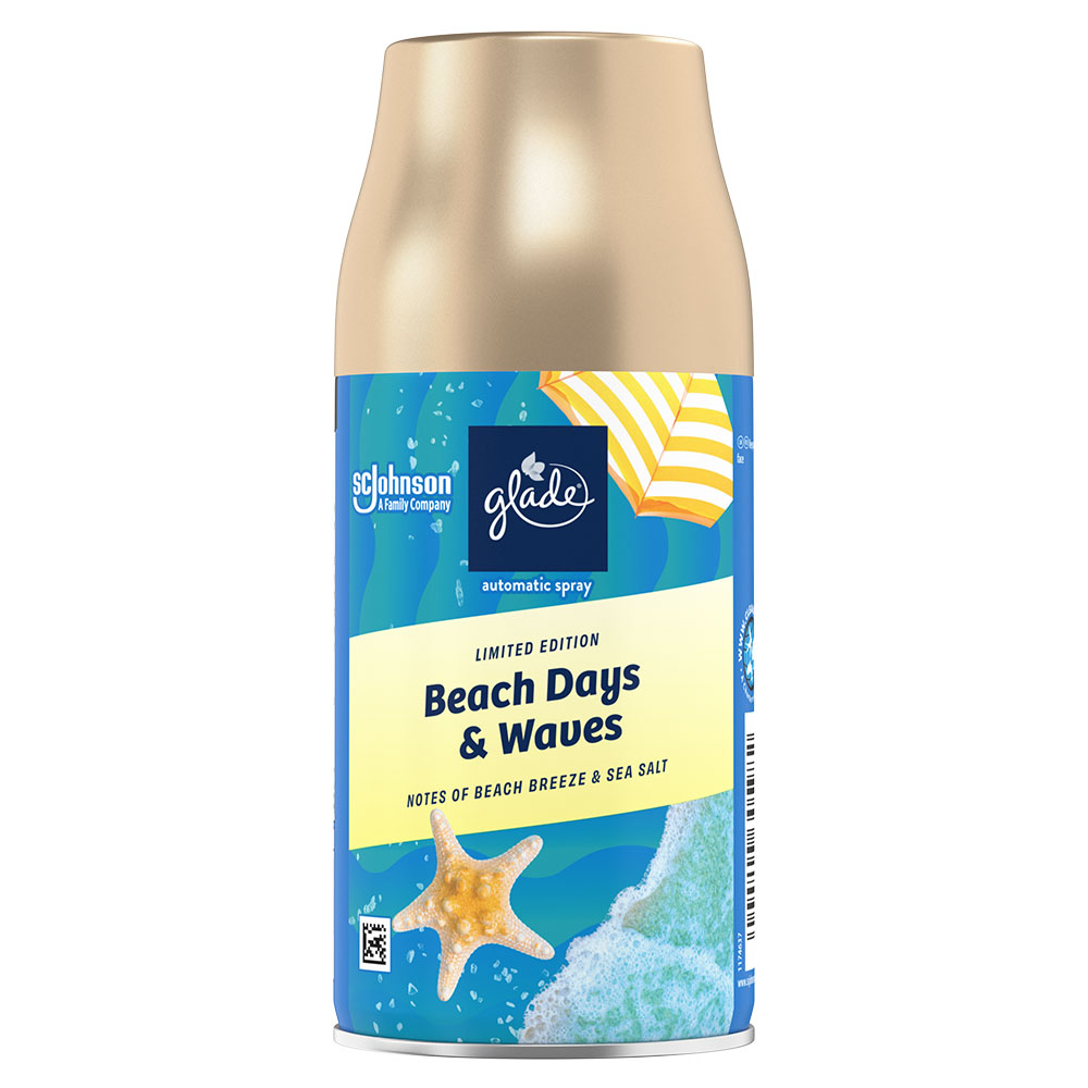 Glade Beach Days and Waves Automatic Spray Air Freshener Refill 269ml Image 1