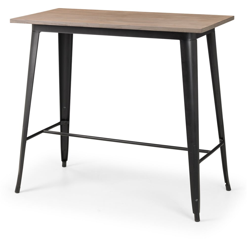 Julian Bowen Grafton Bar Table Brown and Black Image 2