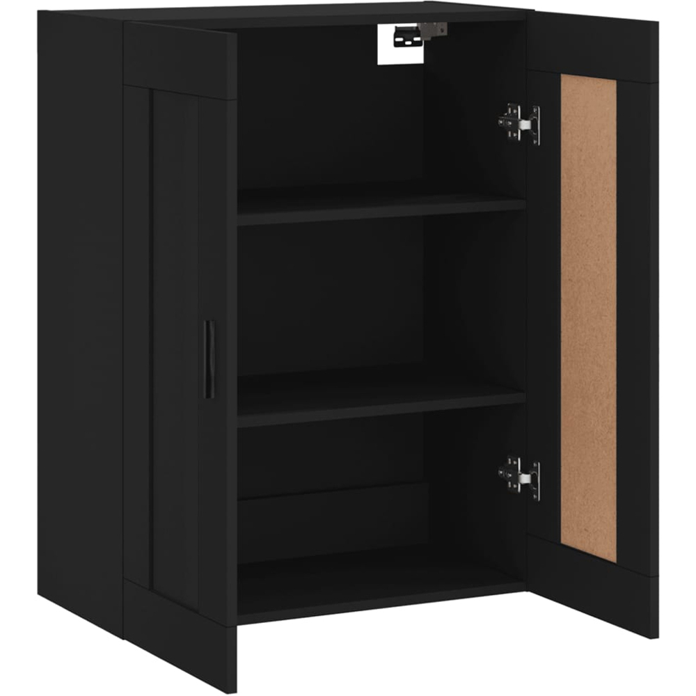 vidaXL 2 Door Black Wall Mounted Cabinet Image 7