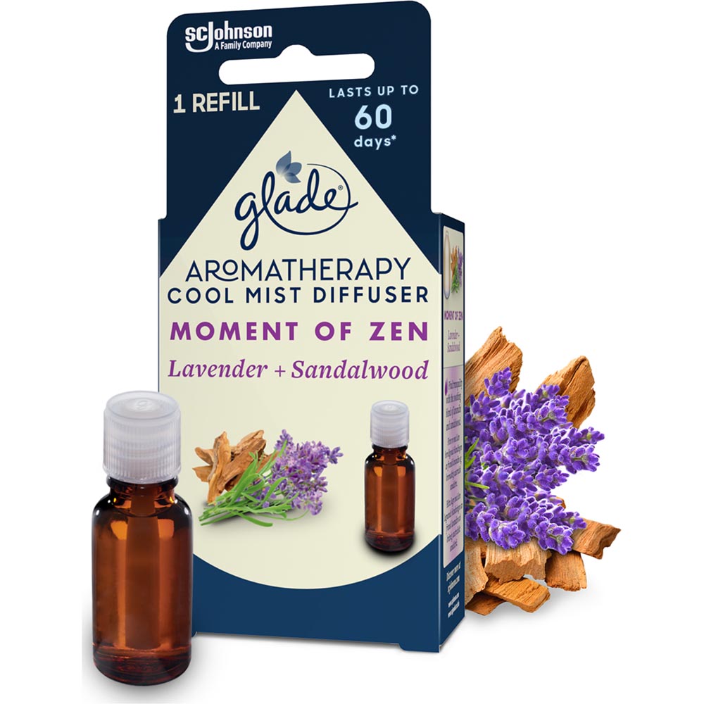 Glade Moment of Zen Aromatherapy Cool Mist Diffuser Refill 17.4ml Wilko