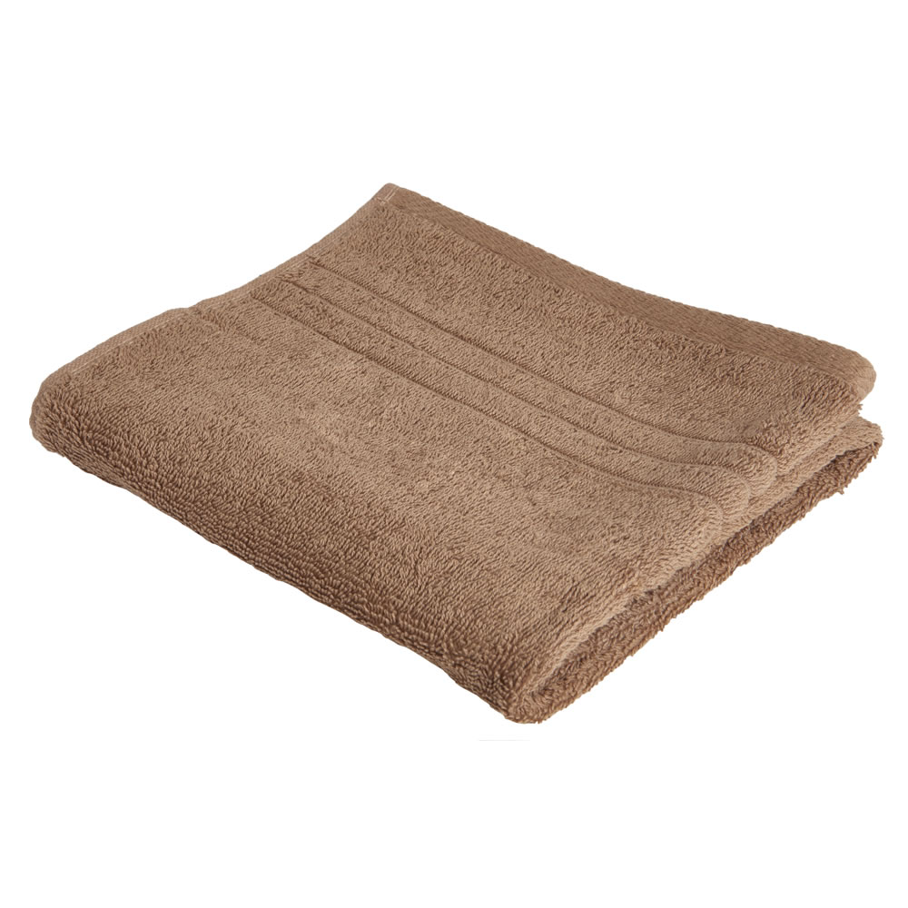 Wilko 100% Cotton Brown Hand Towel