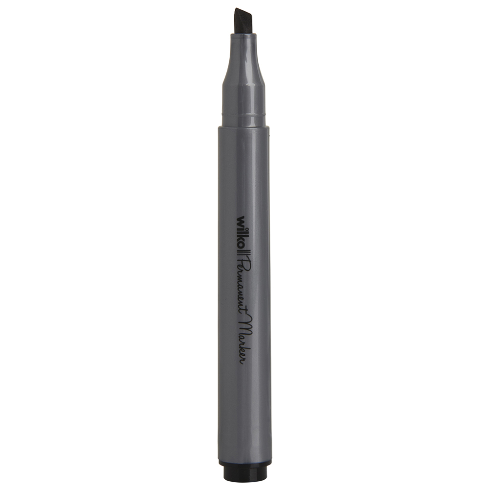 Wilko Chunky Permanent Black Marker Pens 4 pack Image 2