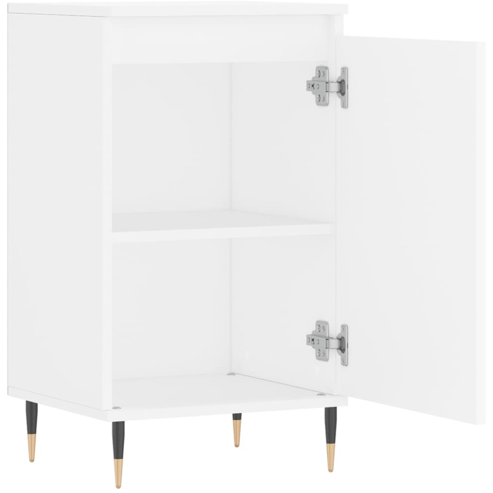 vidaXL Single Door White Sideboard Image 6