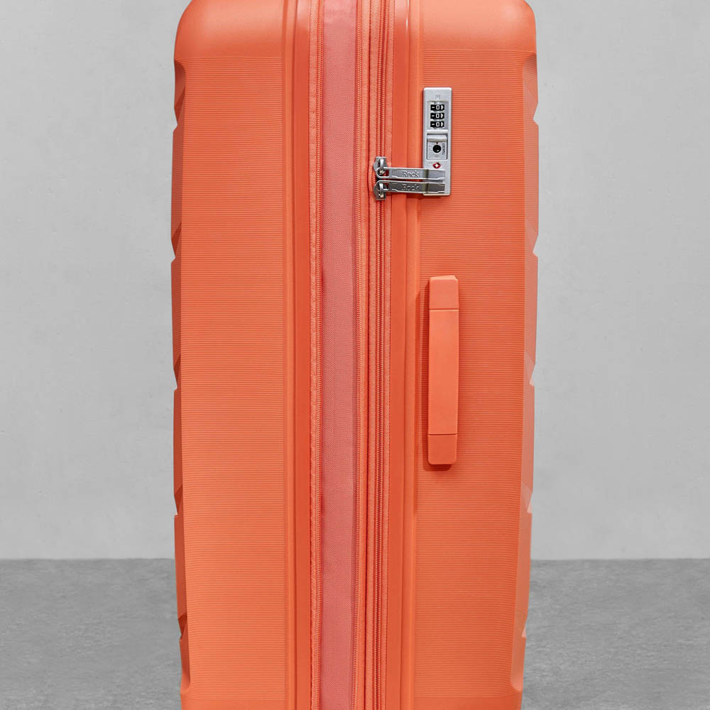 Rock Tulum Small Orange Hardshell Expandable Suitcase Image 4