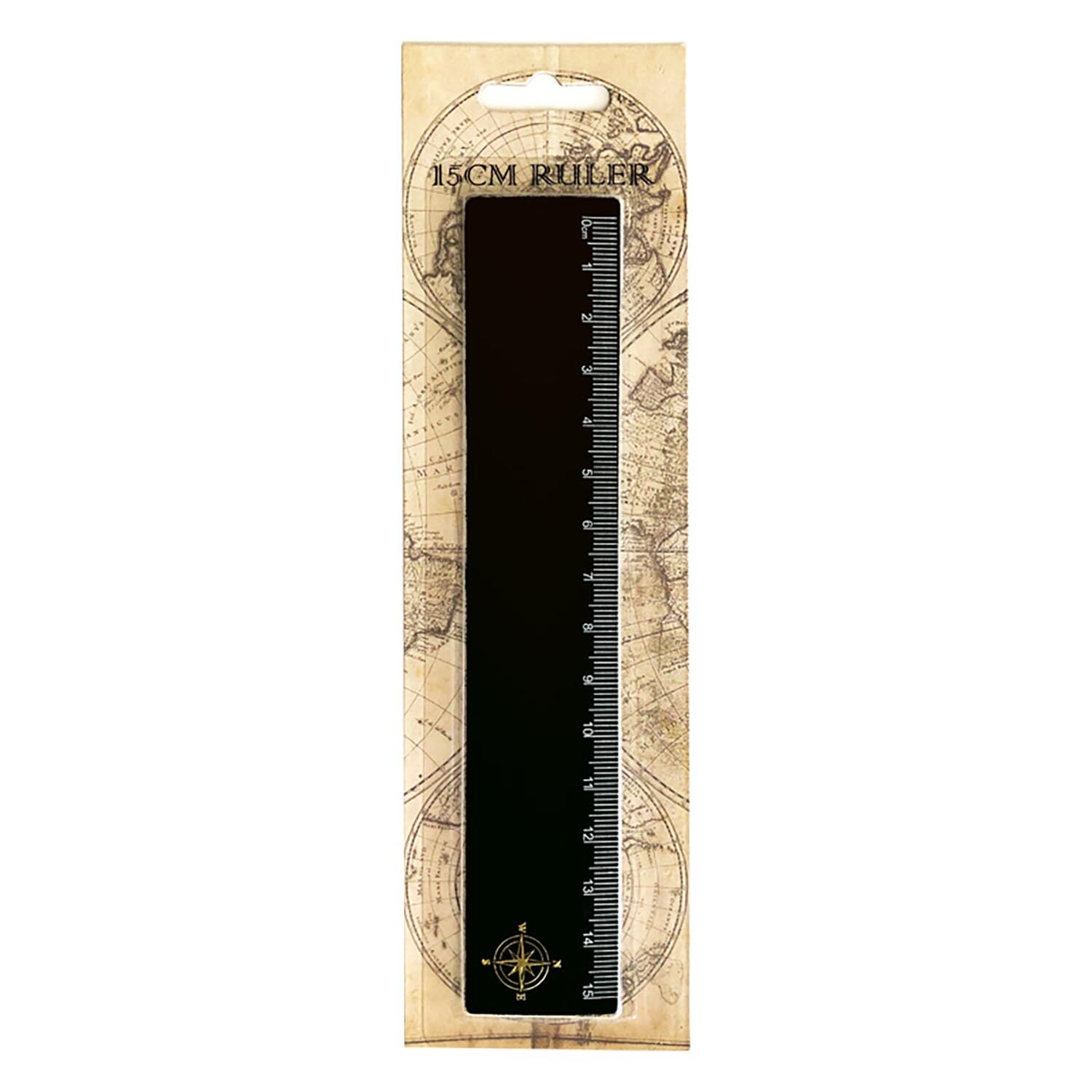15cm World Map Ruler Image