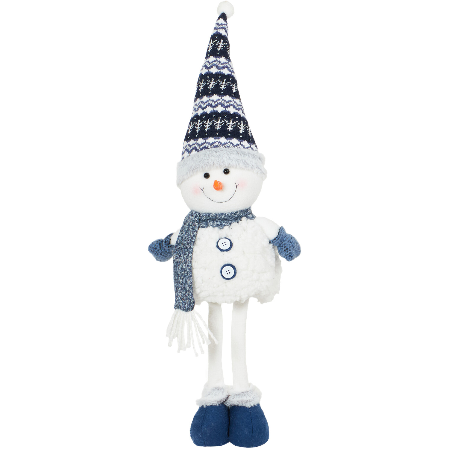 Navy Standing Snowman  - Blue Image 1