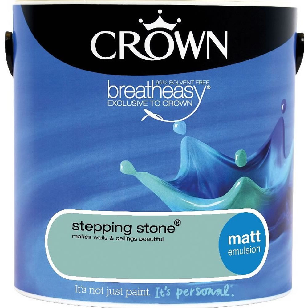 Crown Stepping Stone Matt Emulsion Paint 2.5L Image 1