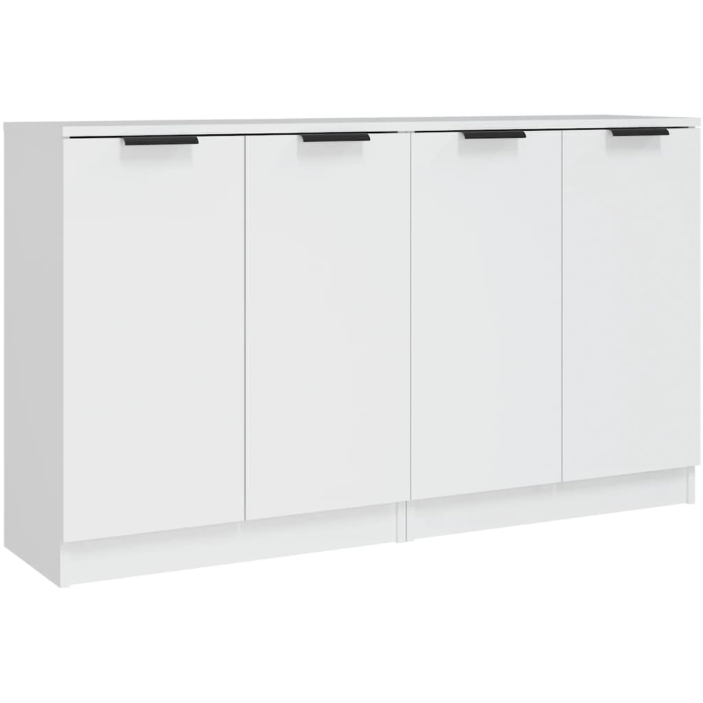 vidaXL 2 Door White Sideboard Set of 2 Image 2