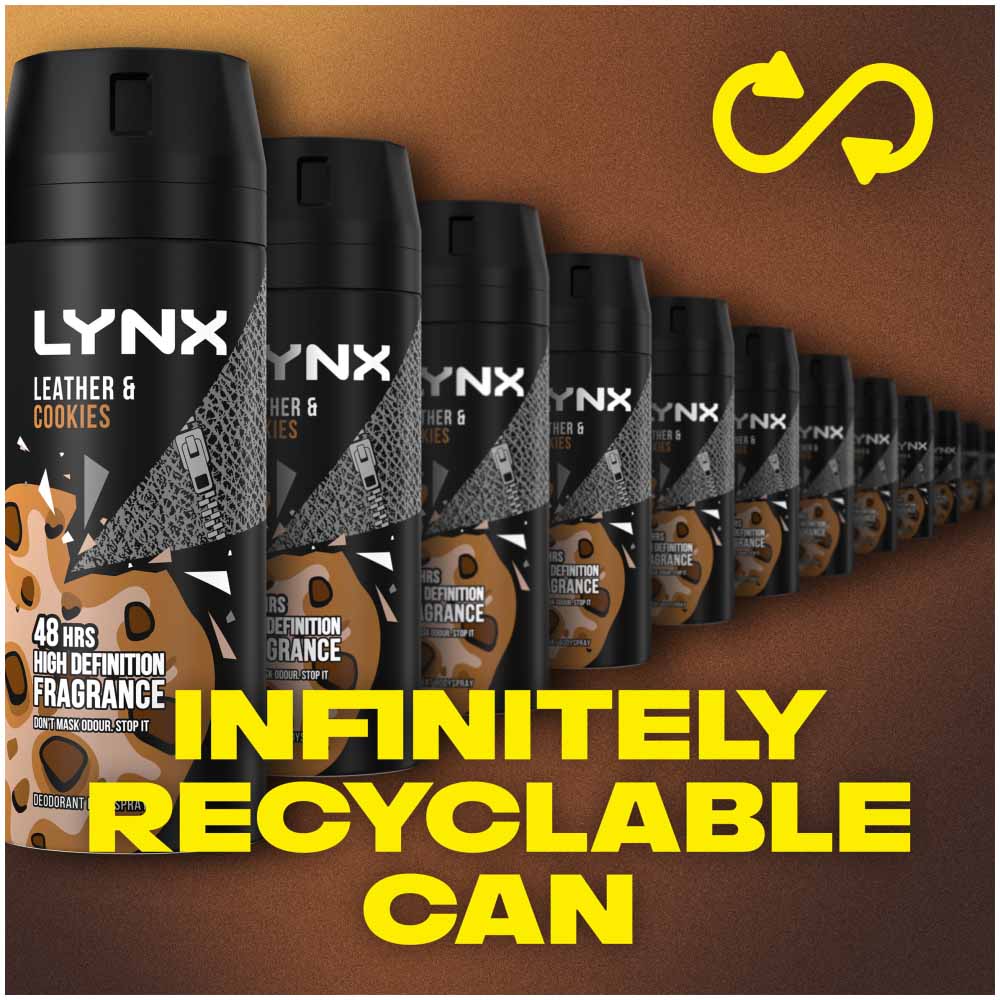 Lynx Body Spray Leather and Cookies 150ml Image 6