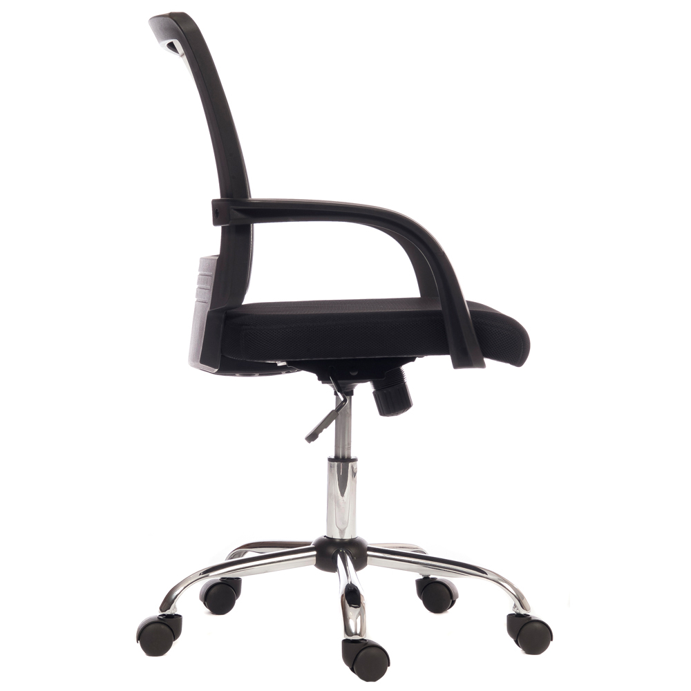 Teknik Star Black and White Mesh Swivel Office Chair Image 3