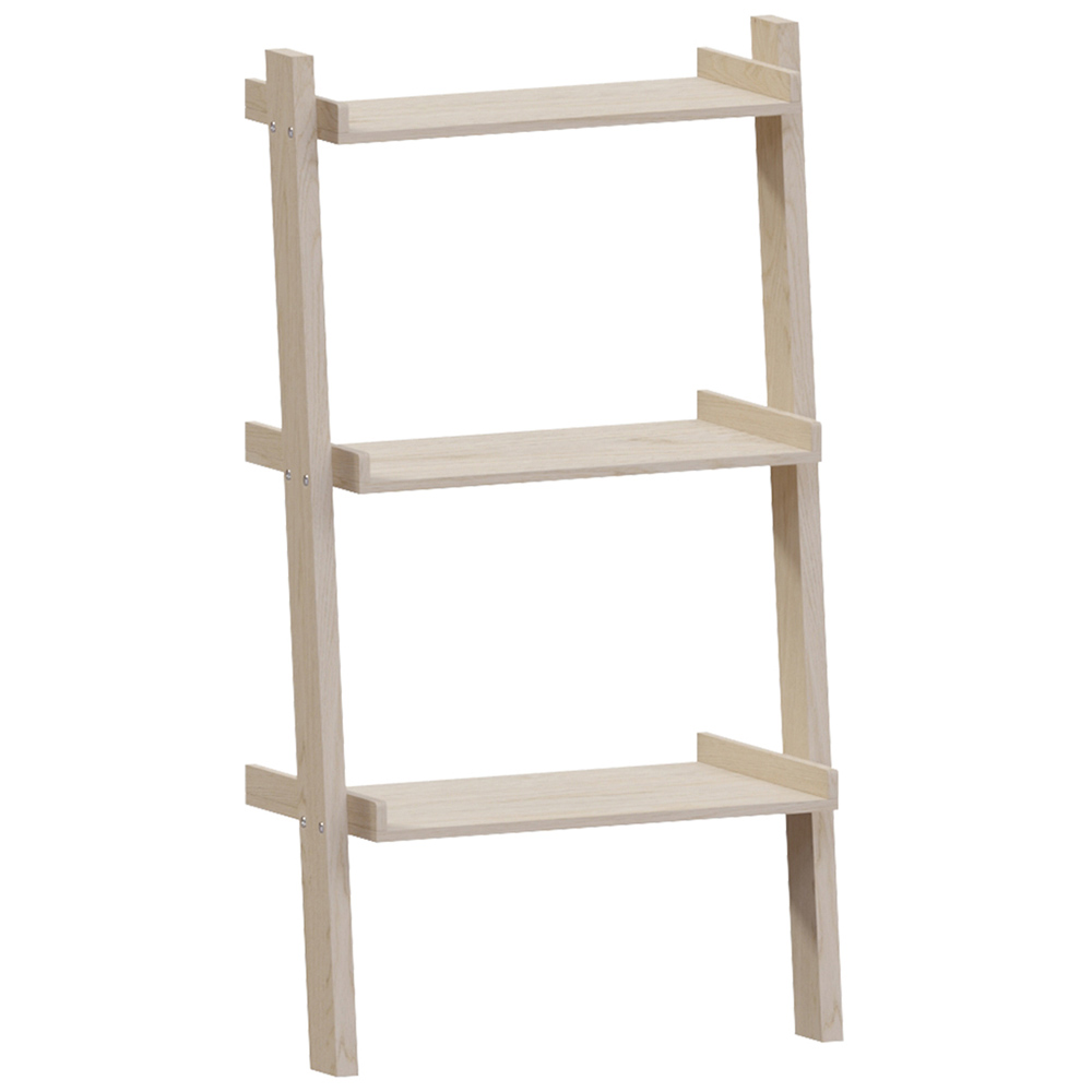 Vida Designs York 3 Shelf Pine Ladder Bookcase Image 2