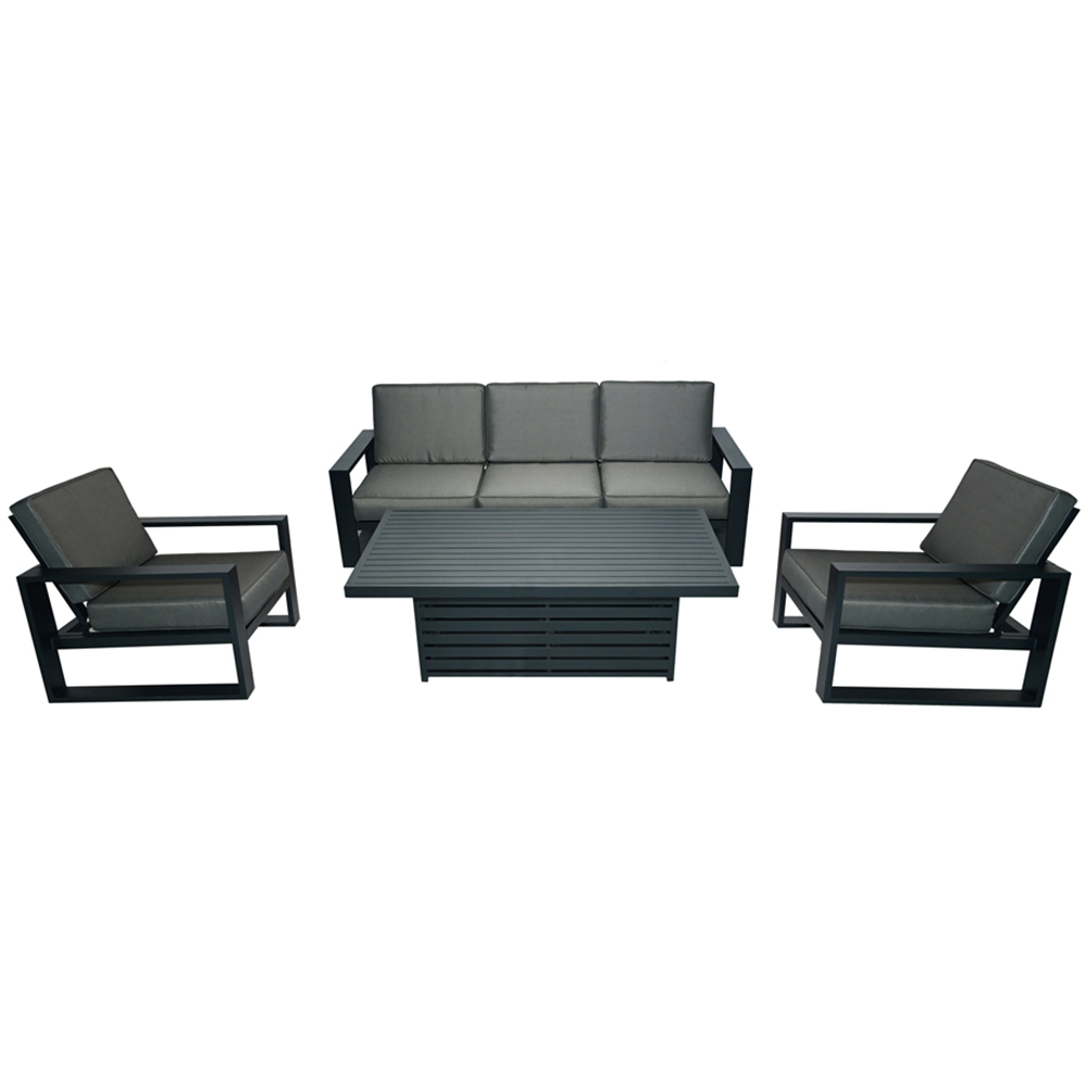 Furniture One 5 Seater Aluminium Garden Dining Set Image 3