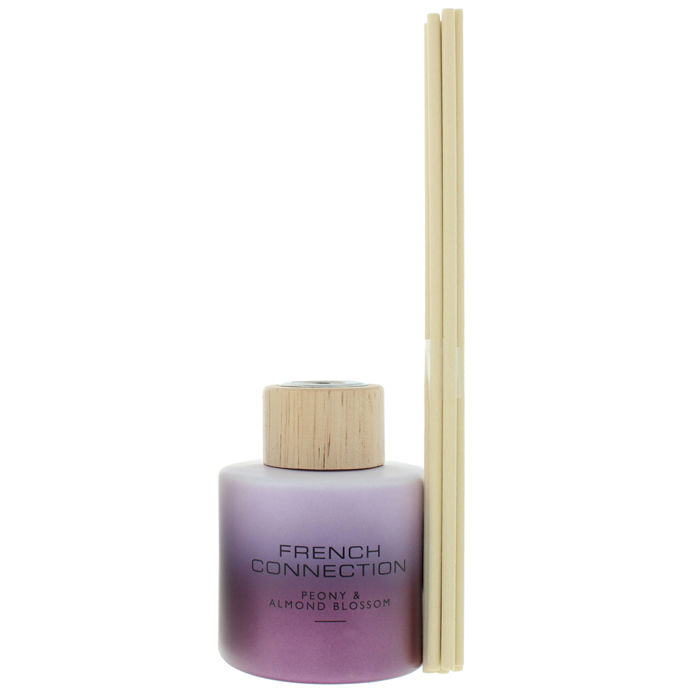 French Connection Metallic Collection Peony and Almond Blossom Reed Diffuser 100ml Image 2