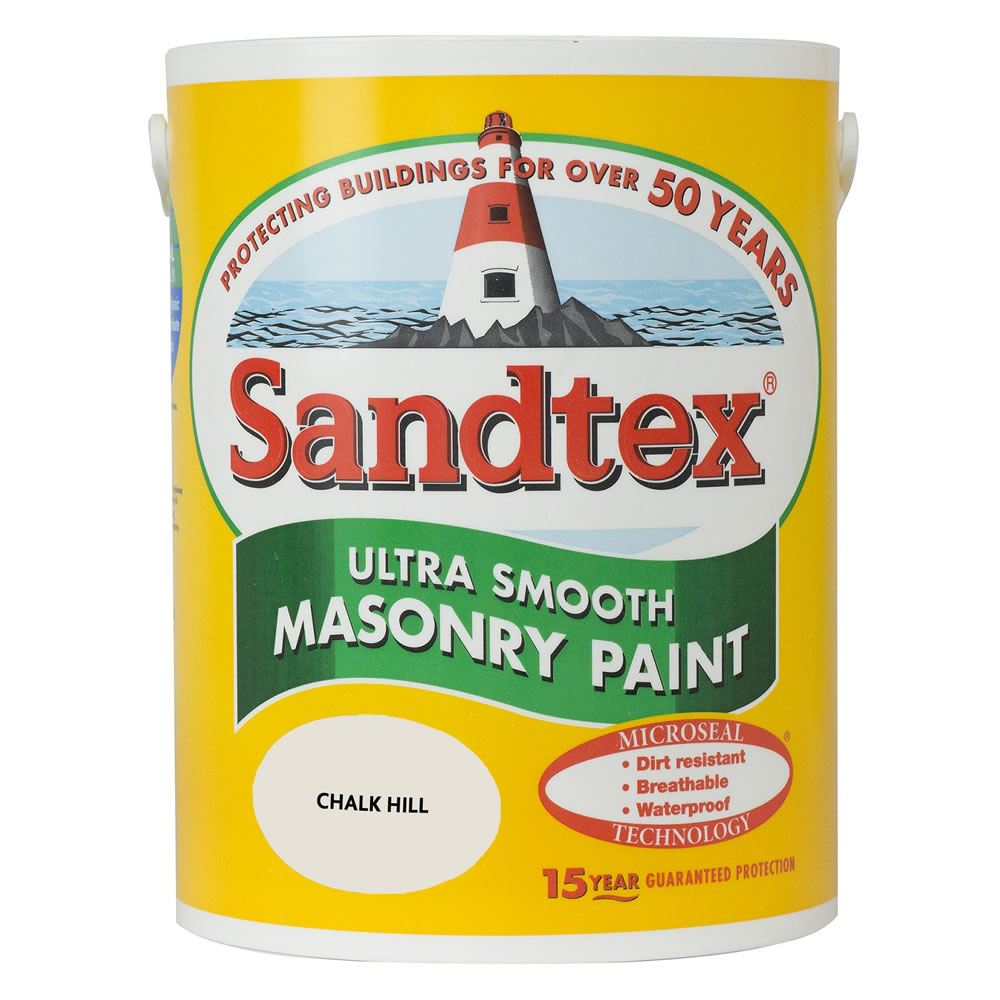 Sandtex Chalk Hill Ultra Smooth Masonry Paint 5L Image 1
