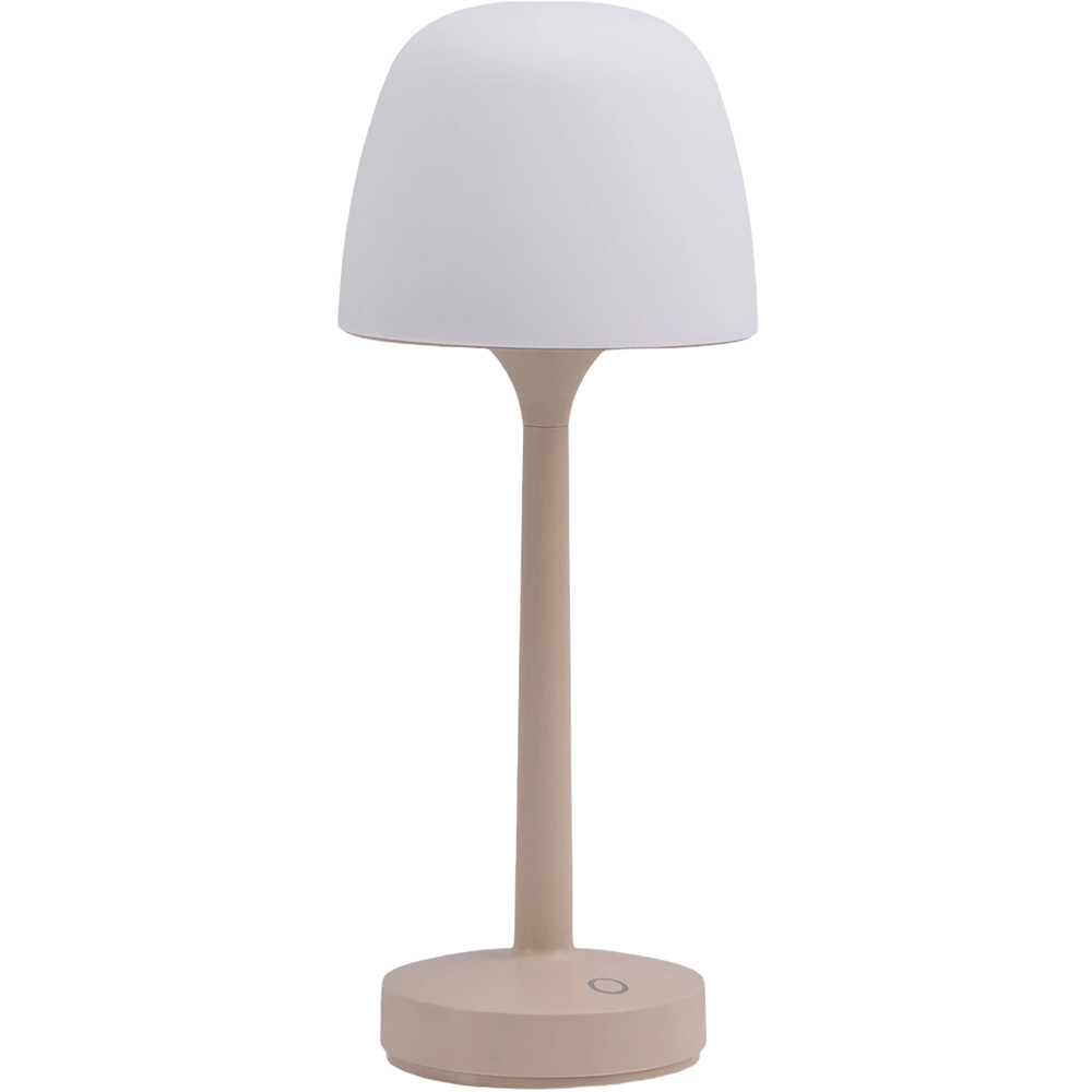 Living and Home White Ocean Wave RGB Rechargeable Table Lamp Image 1