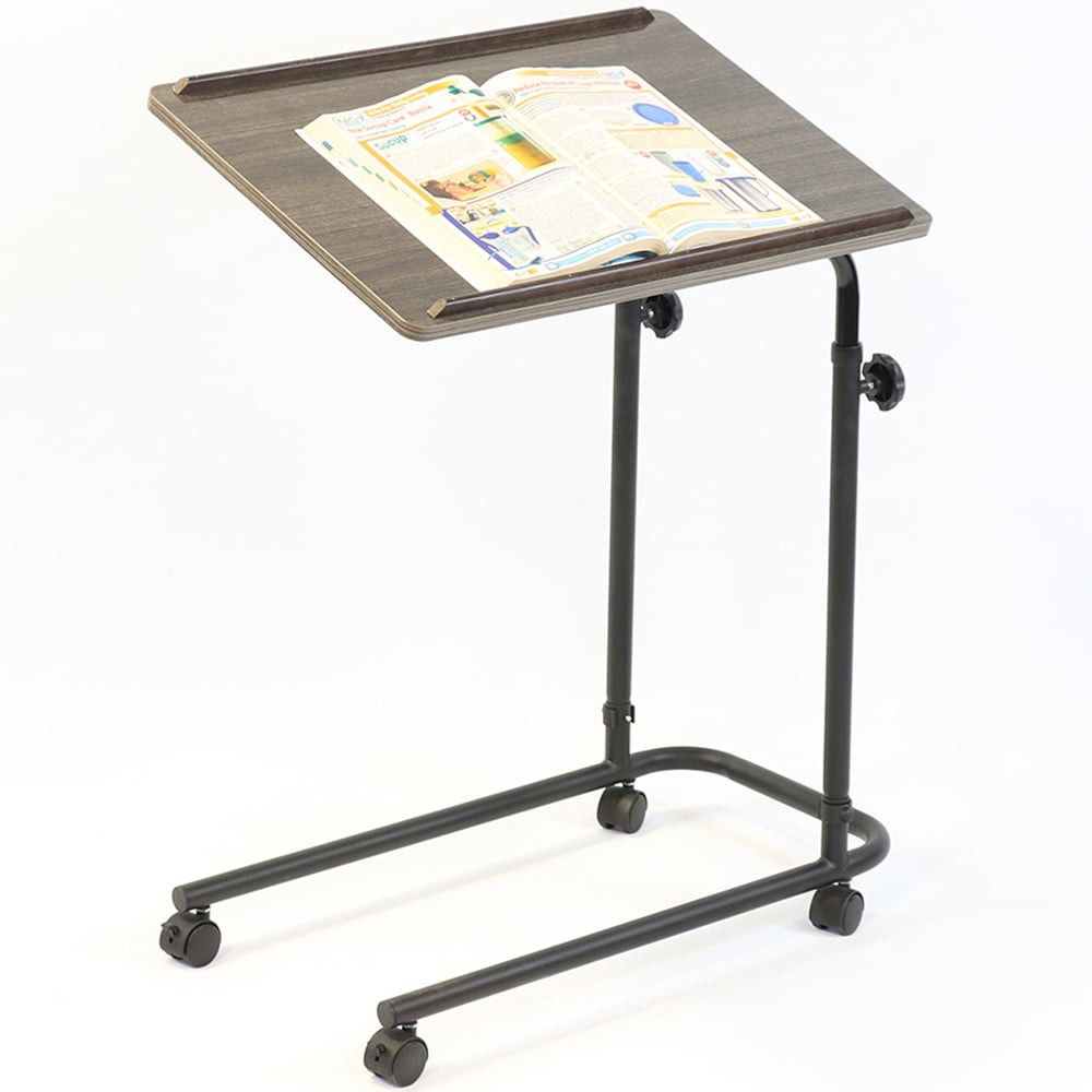 NRS Healthcare Dark Oak Overbed and Overchair Table Image 3