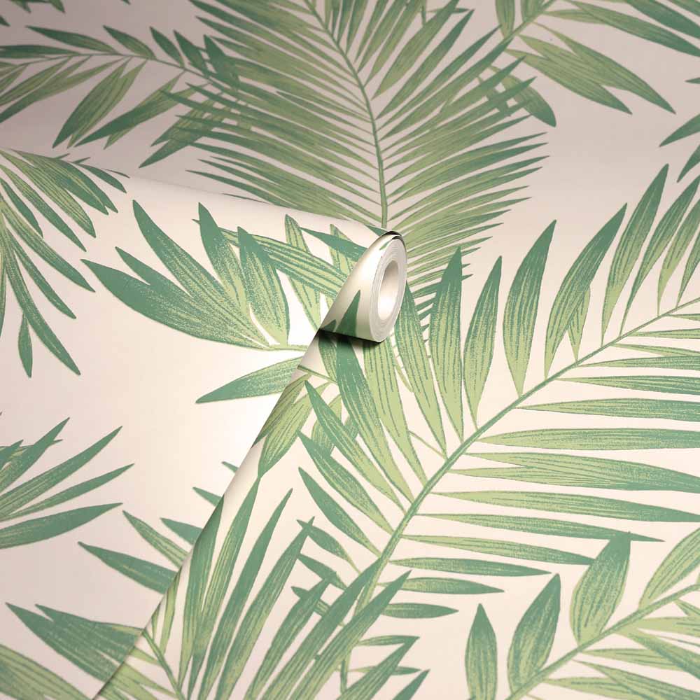 Arthouse Tropical Palm Green Wallpaper Image 2