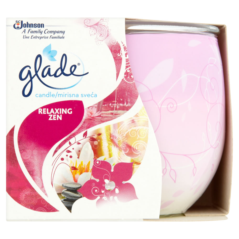 Glade Relaxing Zen Scented Candle Wilko