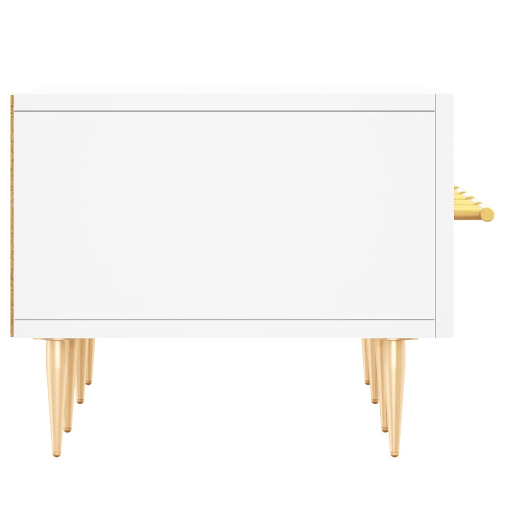 vidaXL 3 Drawer White TV Cabinet Image 7