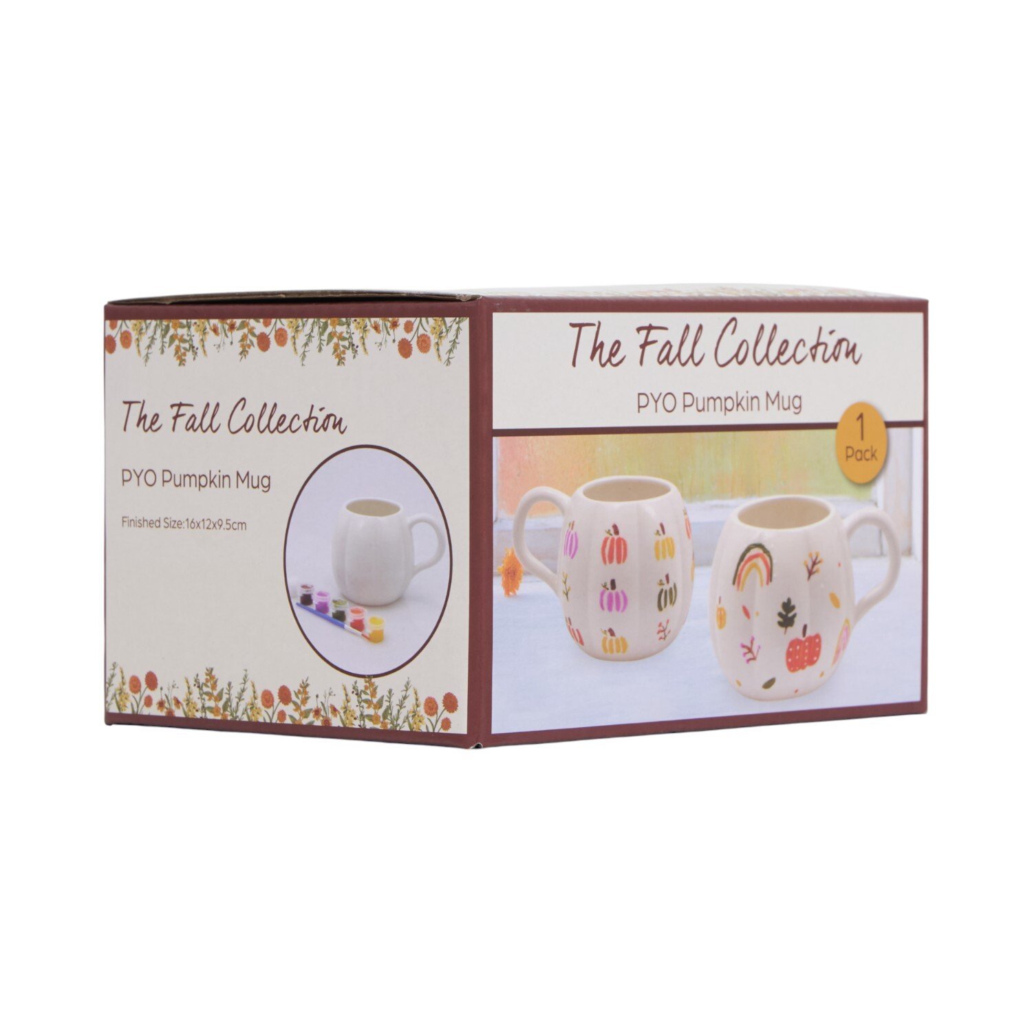 Paint Your Own Pumpkin Mug Kit Multicolour Image 2