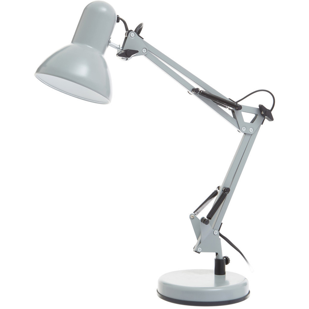Premier Housewares Studio Matte Grey Metal Lamp Image 2