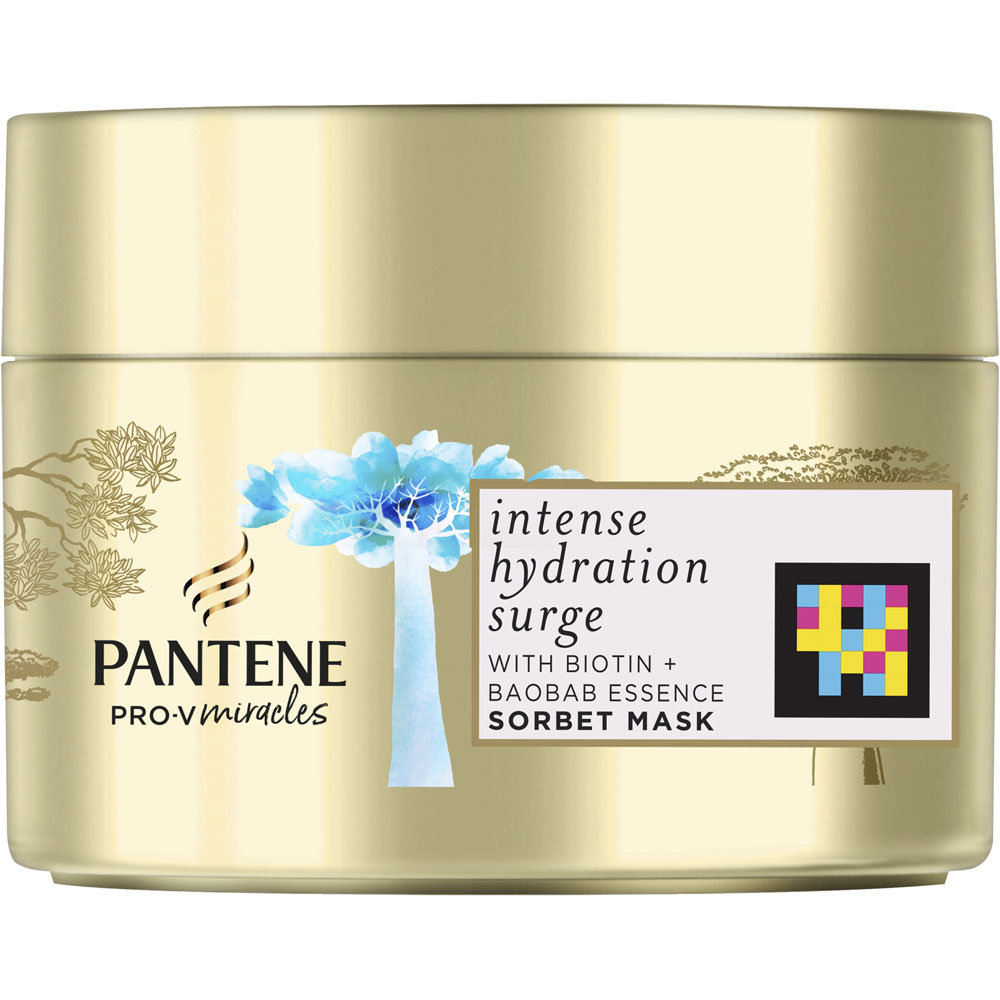 Pantene Pro-Miracles Intense Hydration Sorbet Hair Mask 160ml | Wilko