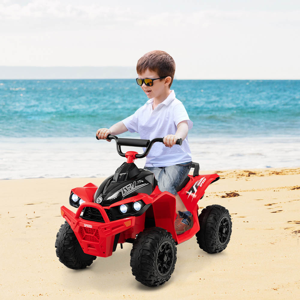 Costway Kids 2 Speed Red Ride On ATV with LED Lights 12V Image 4
