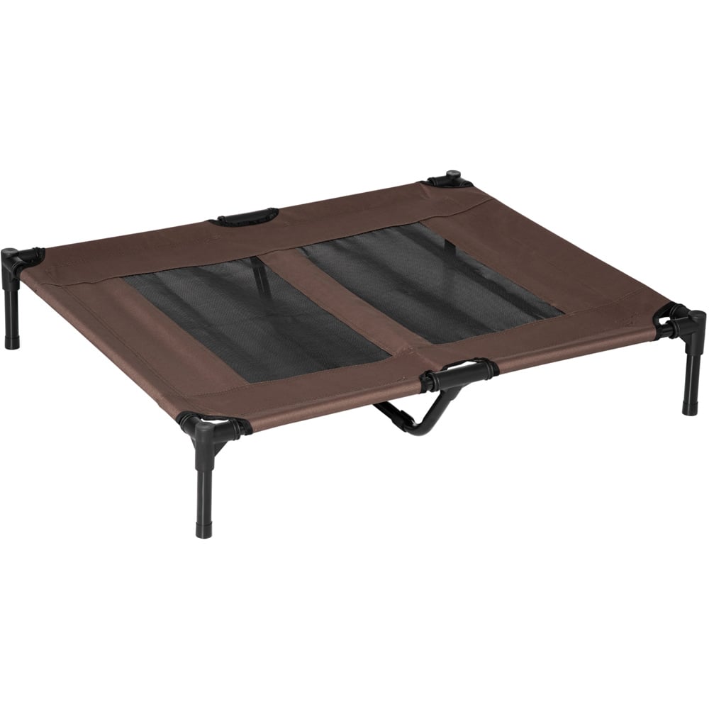 PawHut Large Brown Raised Pet Bed Image 1
