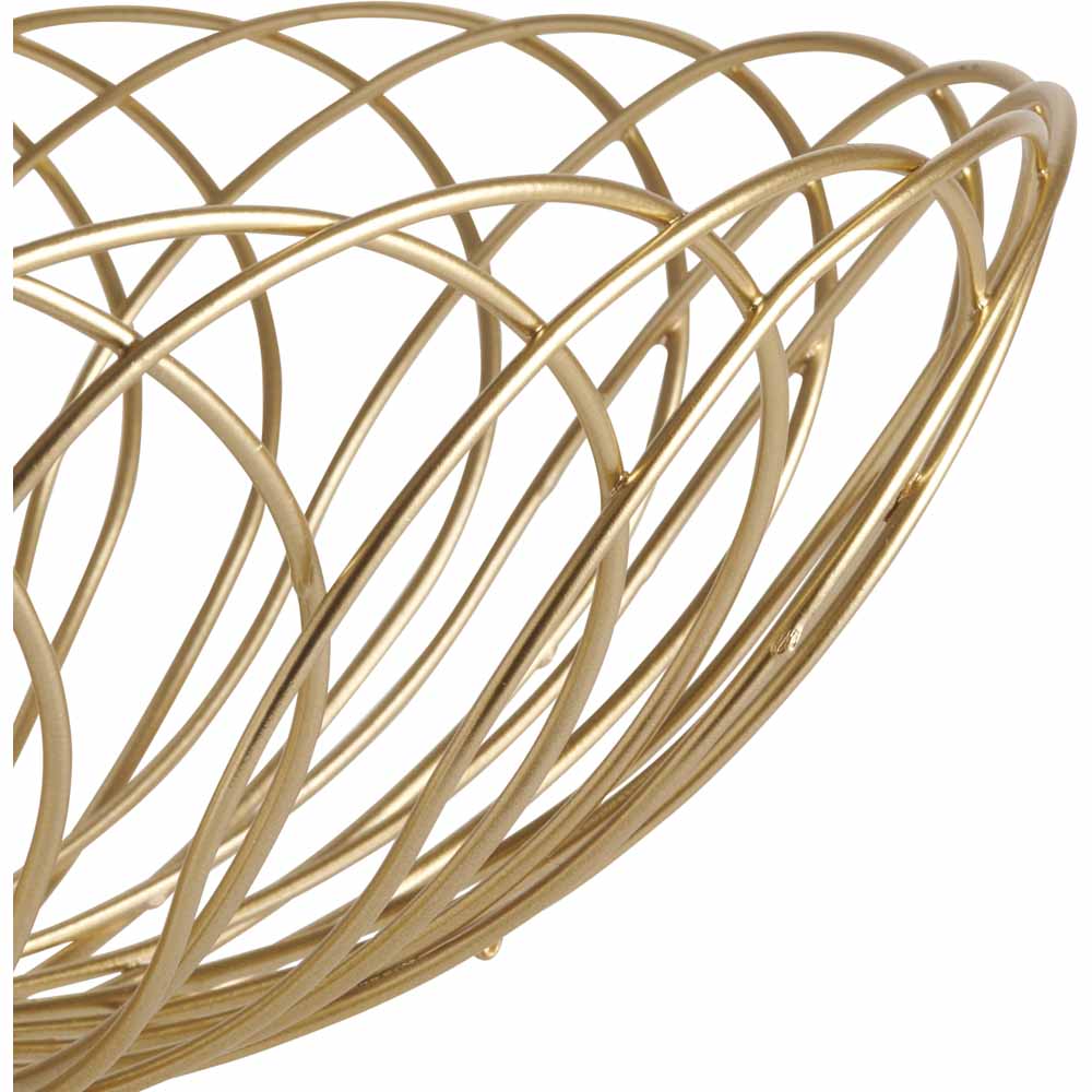 Wilko Gold Wire Basket Image 3