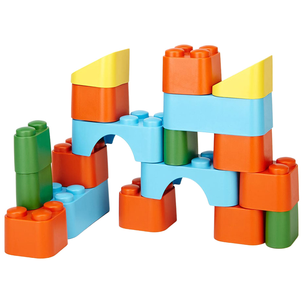 BigJigs Toys Green Toys Building Blocks Set Image 1