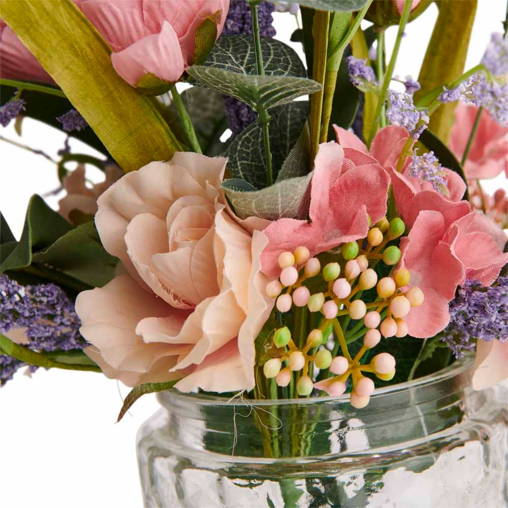 Wilko Treasured Floral Bouquet in Vase Image 4