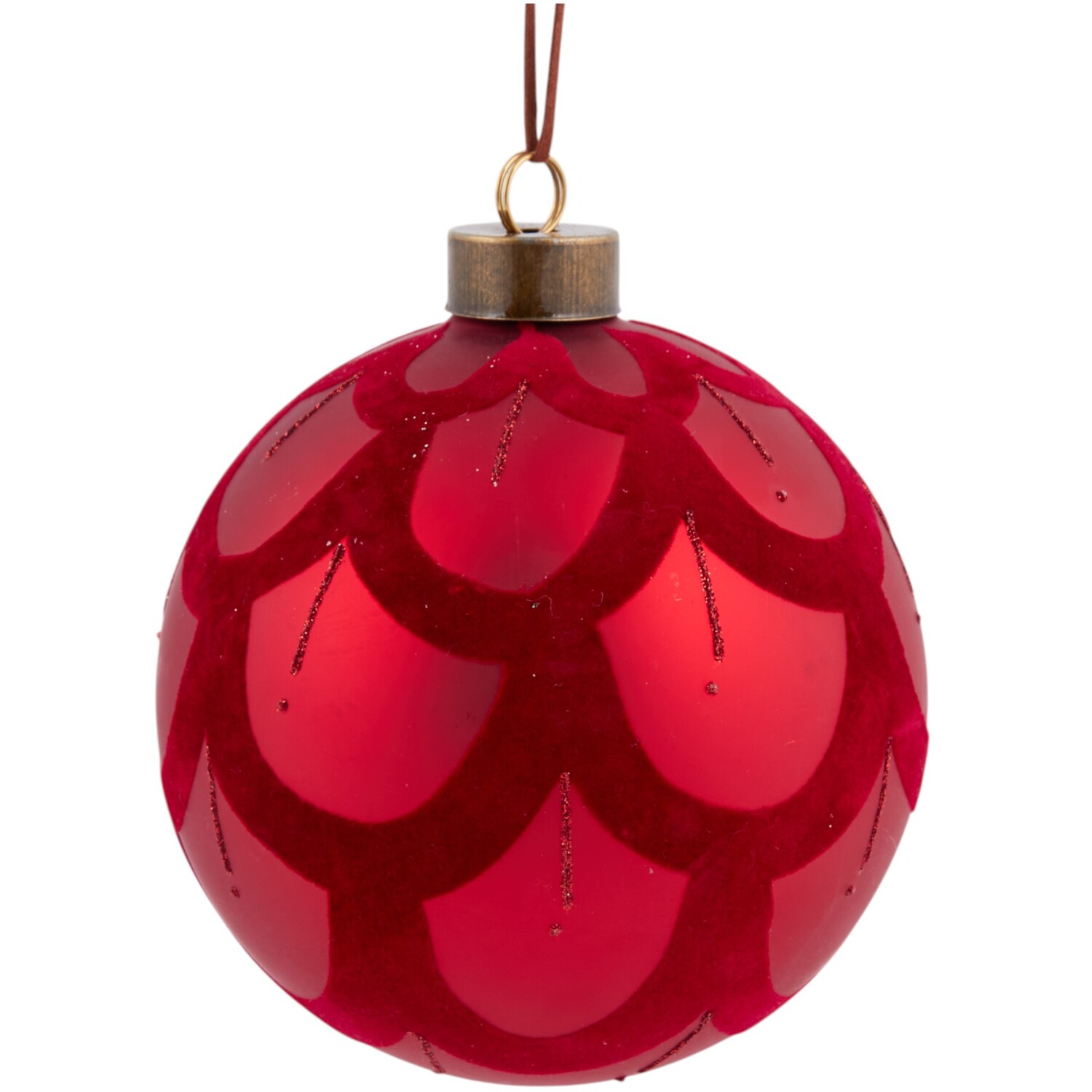 Flocked Pattern Bauble Image 4