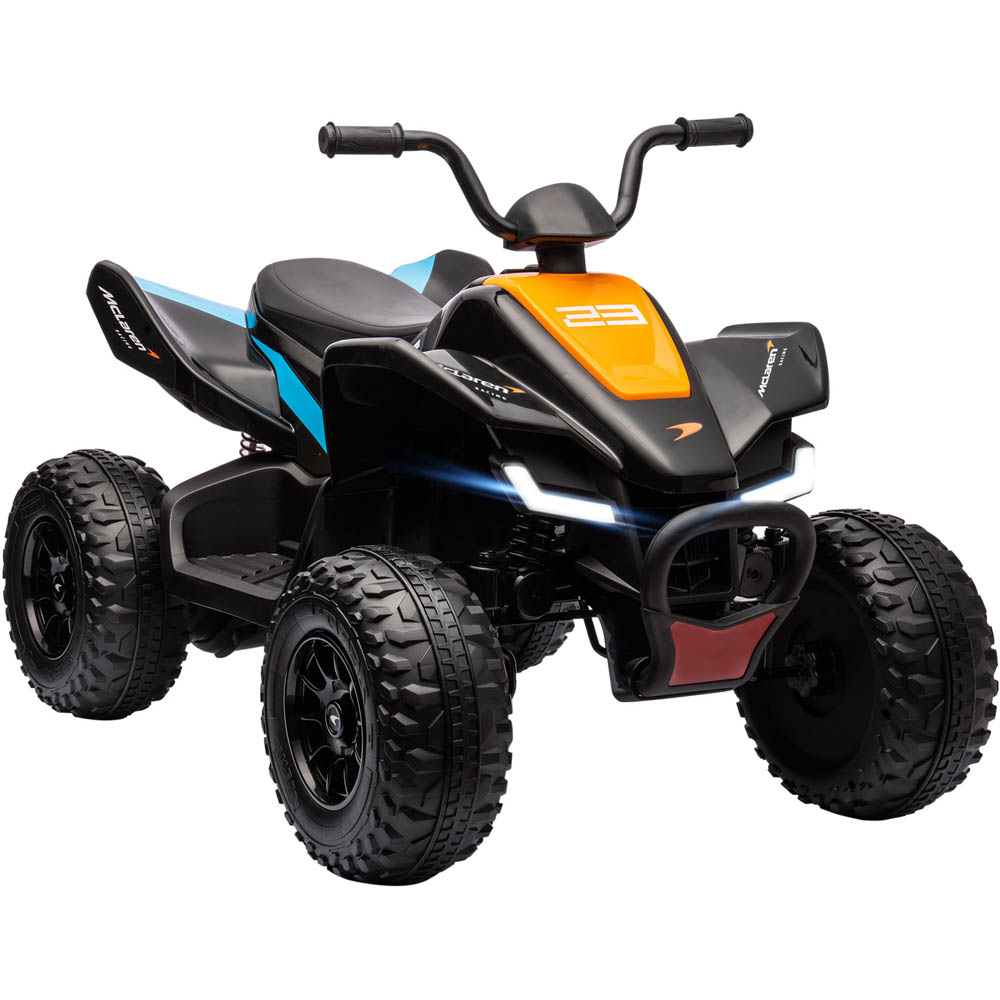 Tommy Toys McLaren MCL35 Liveries Kids Ride On Electric Quad Bike Black 12V Image 1