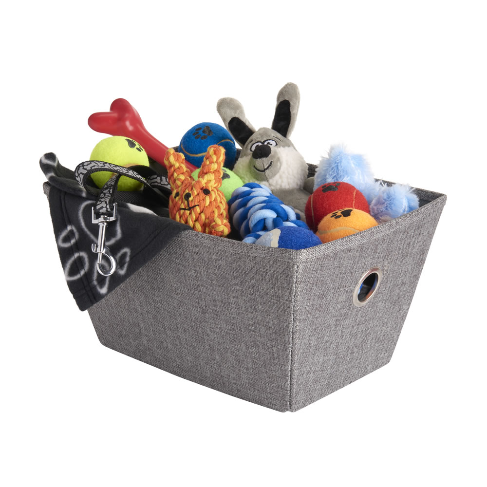 Wilko Small Charcoal Woven Storage Basket Wilko