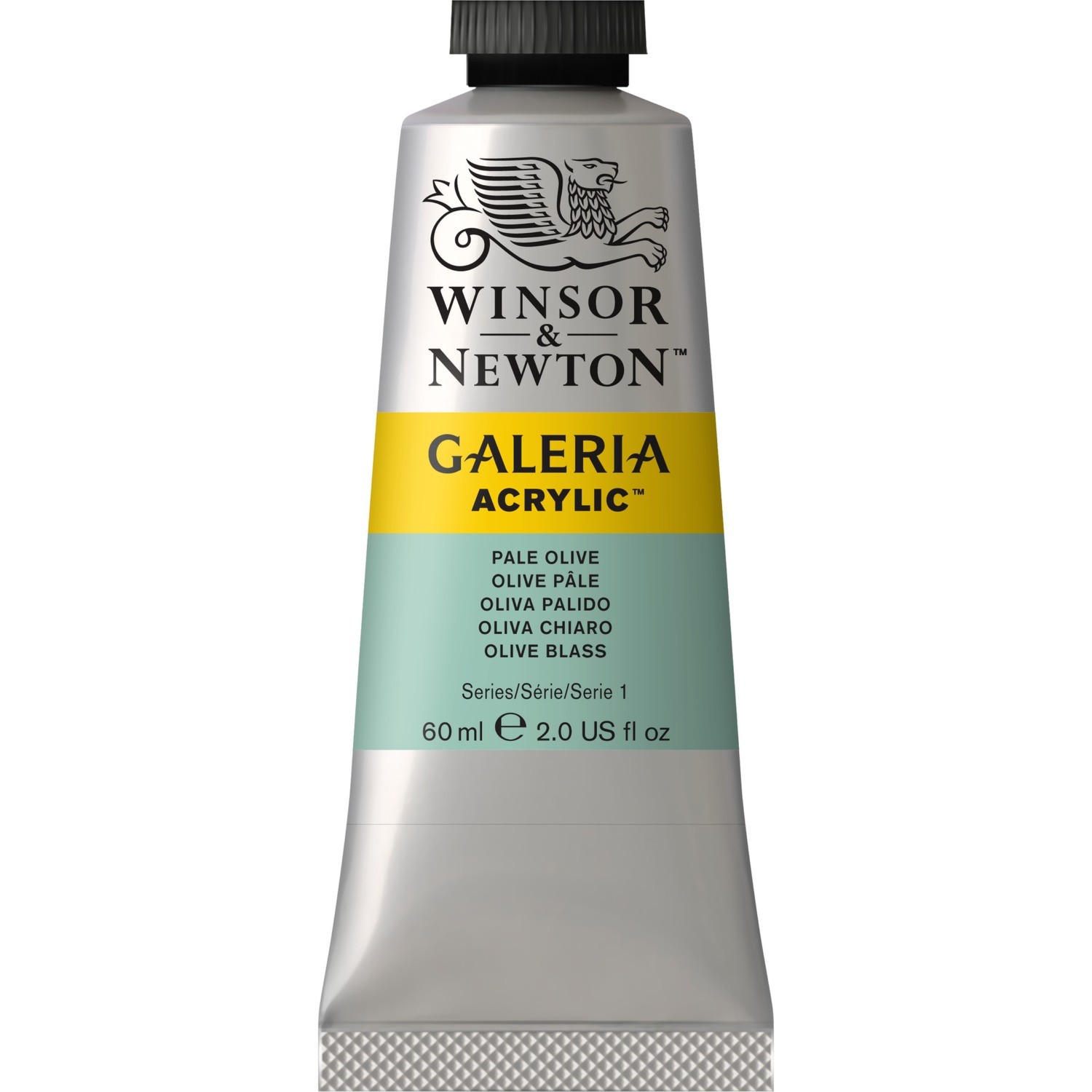 Winsor and Newton 60ml Galeria Acrylic Paint - Pale Olive Image 1