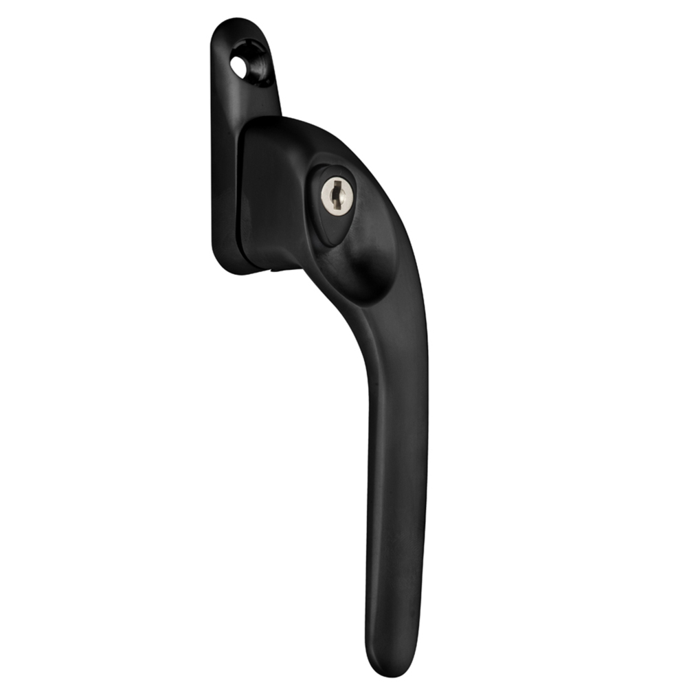 Versa Black Lockable Right Hand Cranked Window Handle with 5 Precut Spindles Image 2