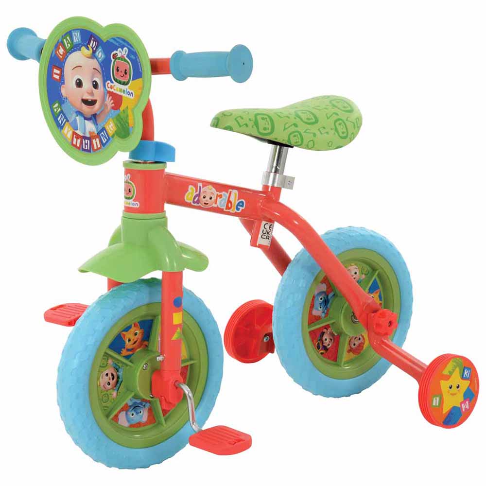 CoComelon 2-in-1 10" Training Bike Image 1