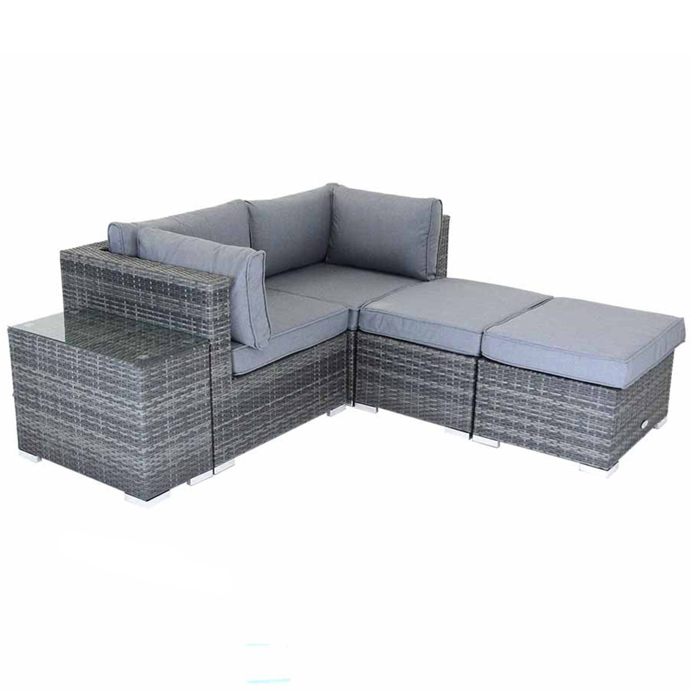 Charles Bentley 4 Seater Multifunctional Contemporary Lounge Set Image 4